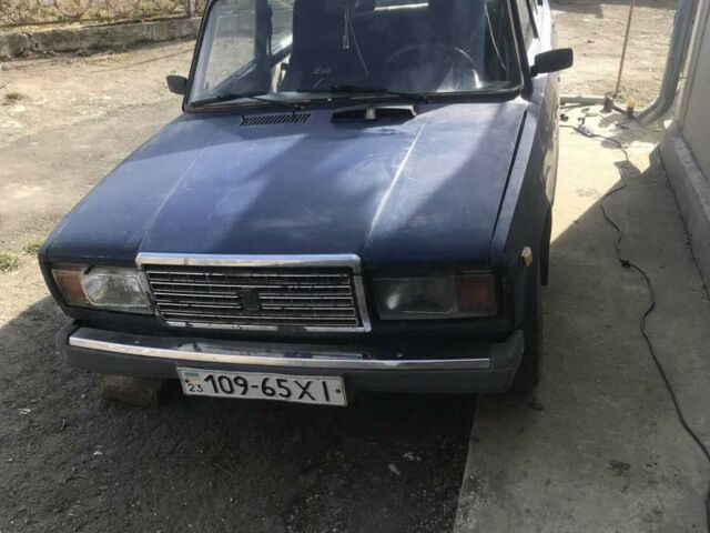 Синий ВАЗ 2107, объемом двигателя 1.5 л и пробегом 111 тыс. км за 450 $, фото 1 на Automoto.ua