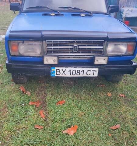 Синий ВАЗ 2107, объемом двигателя 1.45 л и пробегом 80 тыс. км за 750 $, фото 1 на Automoto.ua