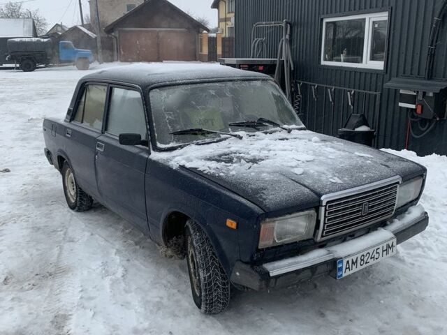 Синій ВАЗ 2107, об'ємом двигуна 1.5 л та пробігом 87 тис. км за 600 $, фото 1 на Automoto.ua