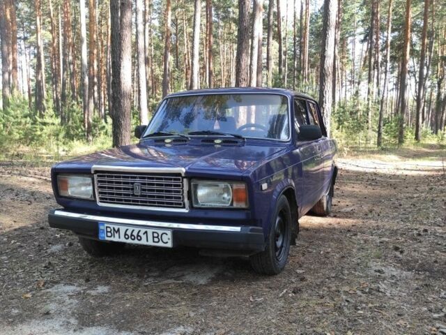 Синий ВАЗ 2107, объемом двигателя 1 л и пробегом 82 тыс. км за 720 $, фото 1 на Automoto.ua