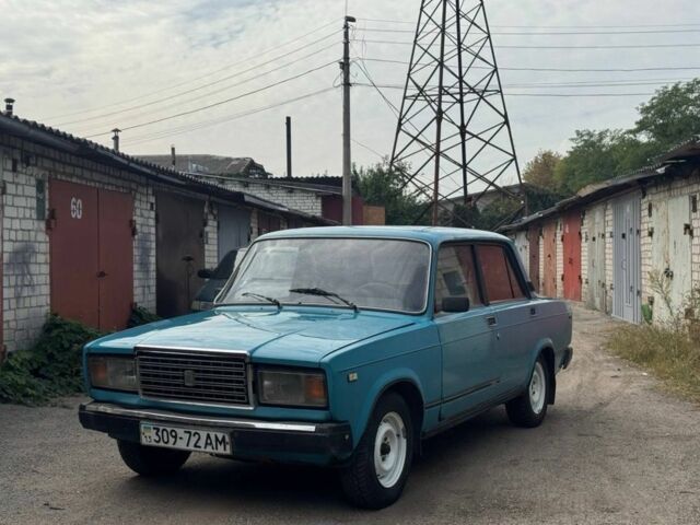 Синий ВАЗ 2107, объемом двигателя 1.5 л и пробегом 50 тыс. км за 516 $, фото 1 на Automoto.ua
