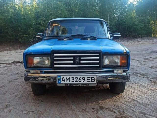 Синий ВАЗ 2107, объемом двигателя 1.45 л и пробегом 60 тыс. км за 700 $, фото 1 на Automoto.ua