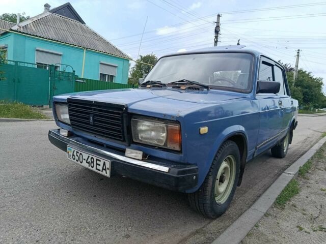 Синий ВАЗ 2107, объемом двигателя 0 л и пробегом 199 тыс. км за 749 $, фото 1 на Automoto.ua