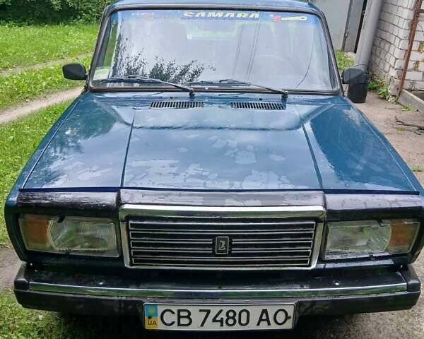 Синий ВАЗ 2107, объемом двигателя 1.5 л и пробегом 85 тыс. км за 900 $, фото 1 на Automoto.ua