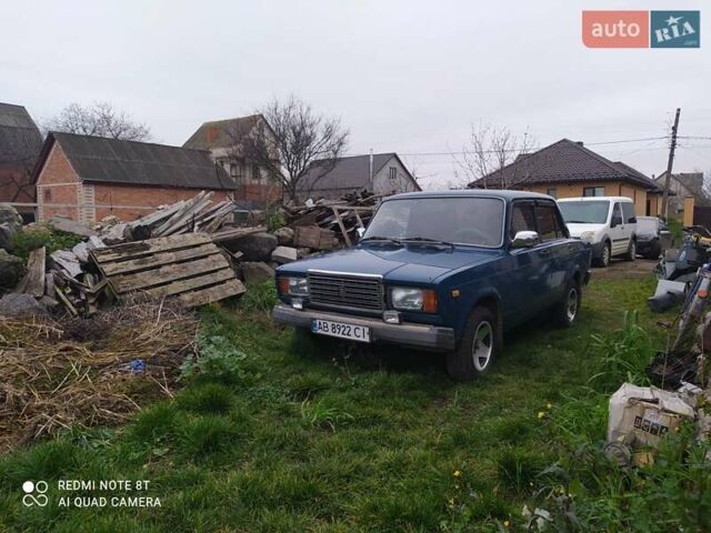 Синий ВАЗ 2107, объемом двигателя 1.5 л и пробегом 30 тыс. км за 1150 $, фото 1 на Automoto.ua