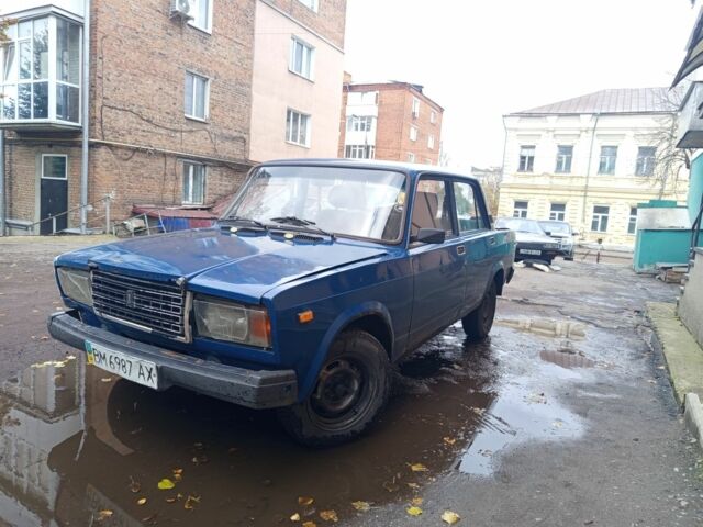 Синий ВАЗ 2107, объемом двигателя 1.5 л и пробегом 90 тыс. км за 595 $, фото 1 на Automoto.ua