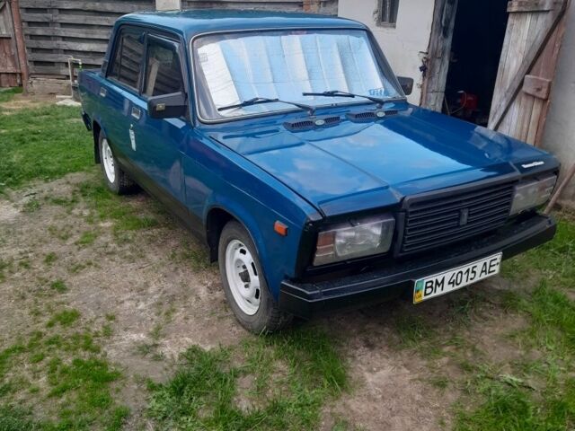 Синий ВАЗ 2107, объемом двигателя 1.5 л и пробегом 55 тыс. км за 1000 $, фото 1 на Automoto.ua
