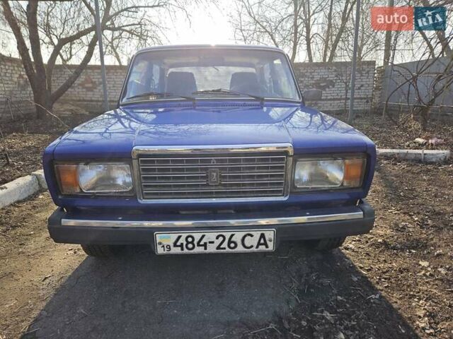 Синий ВАЗ 2107, объемом двигателя 1.5 л и пробегом 104 тыс. км за 1250 $, фото 1 на Automoto.ua