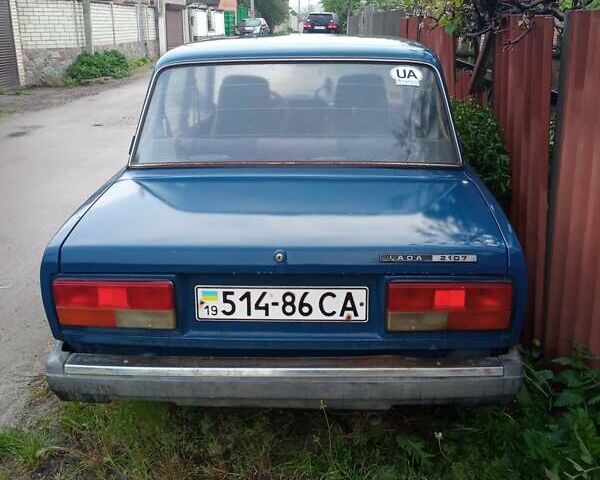 Синий ВАЗ 2107, объемом двигателя 1.45 л и пробегом 140 тыс. км за 1500 $, фото 1 на Automoto.ua