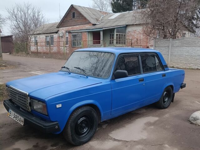 Синий ВАЗ 2107, объемом двигателя 1.5 л и пробегом 78 тыс. км за 700 $, фото 1 на Automoto.ua