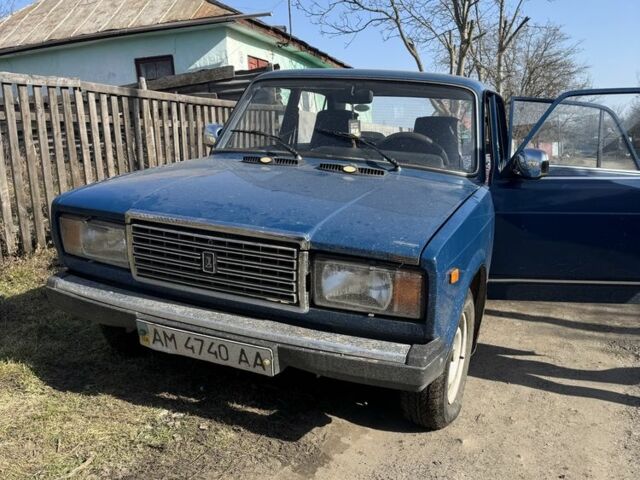 Синій ВАЗ 2107, об'ємом двигуна 1.5 л та пробігом 84 тис. км за 850 $, фото 1 на Automoto.ua