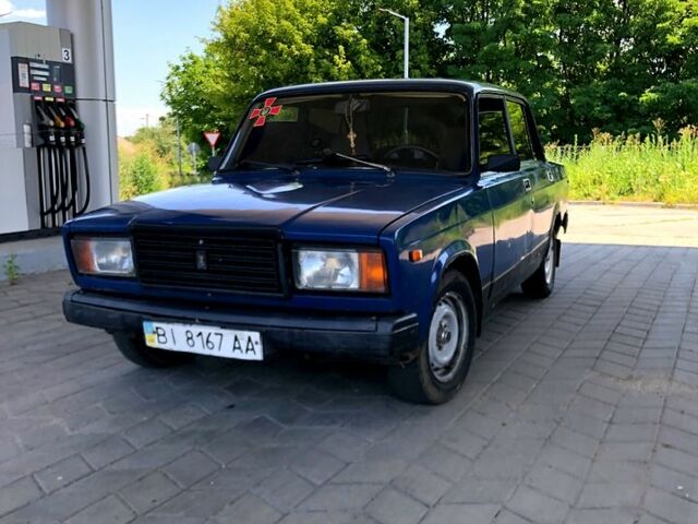 Синий ВАЗ 2107, объемом двигателя 1.5 л и пробегом 111 тыс. км за 600 $, фото 1 на Automoto.ua