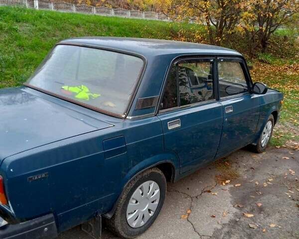 Синий ВАЗ 2107, объемом двигателя 1.45 л и пробегом 80 тыс. км за 1100 $, фото 1 на Automoto.ua