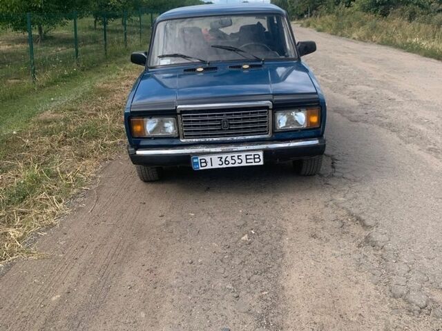 Синій ВАЗ 2107, об'ємом двигуна 1.5 л та пробігом 64 тис. км за 889 $, фото 1 на Automoto.ua