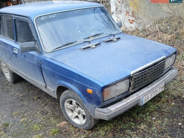 Синий ВАЗ 2107, объемом двигателя 1.45 л и пробегом 160 тыс. км за 600 $, фото 1 на Automoto.ua