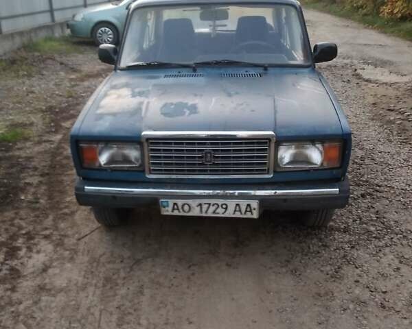 Синий ВАЗ 2107, объемом двигателя 1.45 л и пробегом 320 тыс. км за 600 $, фото 1 на Automoto.ua