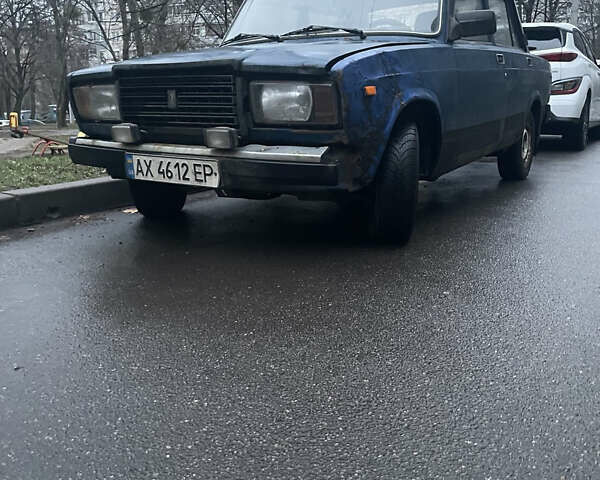 Синий ВАЗ 2107, объемом двигателя 1.45 л и пробегом 100 тыс. км за 550 $, фото 1 на Automoto.ua