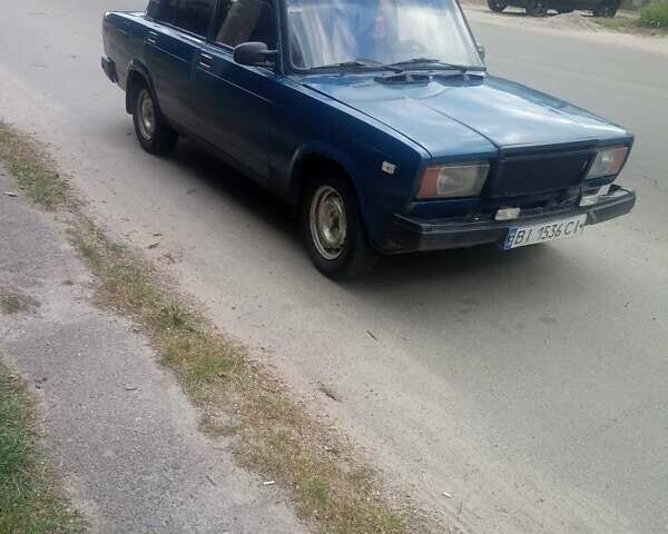Синий ВАЗ 2107, объемом двигателя 1.5 л и пробегом 70 тыс. км за 950 $, фото 1 на Automoto.ua