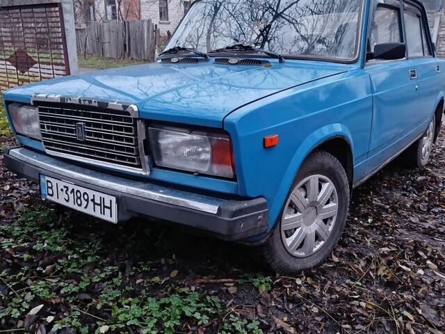 Синий ВАЗ 2107, объемом двигателя 1.5 л и пробегом 190 тыс. км за 1250 $, фото 1 на Automoto.ua