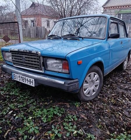 Синій ВАЗ 2107, об'ємом двигуна 1.5 л та пробігом 210 тис. км за 1000 $, фото 1 на Automoto.ua