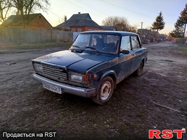 Синий ВАЗ 2107, объемом двигателя 1.5 л и пробегом 100 тыс. км за 499 $, фото 1 на Automoto.ua