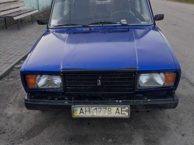 Синий ВАЗ 2107, объемом двигателя 1.5 л и пробегом 127 тыс. км за 610 $, фото 1 на Automoto.ua
