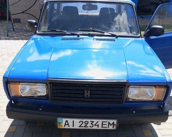 Синий ВАЗ 2107, объемом двигателя 1.45 л и пробегом 267 тыс. км за 800 $, фото 1 на Automoto.ua