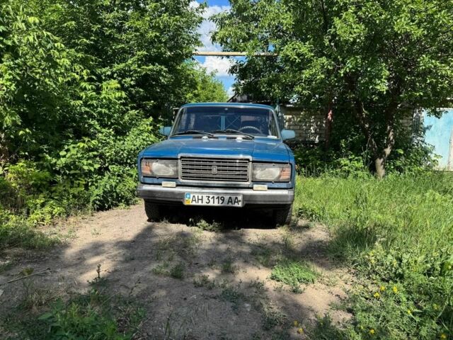 Синій ВАЗ 2107, об'ємом двигуна 1.5 л та пробігом 100 тис. км за 603 $, фото 1 на Automoto.ua