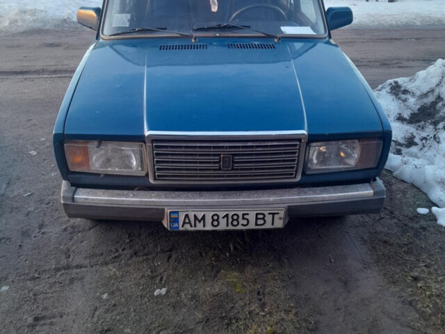 Синий ВАЗ 2107, объемом двигателя 1.5 л и пробегом 67 тыс. км за 1350 $, фото 1 на Automoto.ua