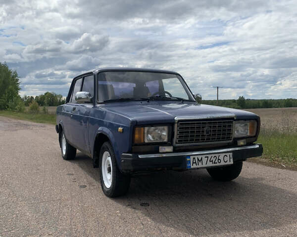 Синий ВАЗ 2107, объемом двигателя 1.45 л и пробегом 167 тыс. км за 800 $, фото 1 на Automoto.ua