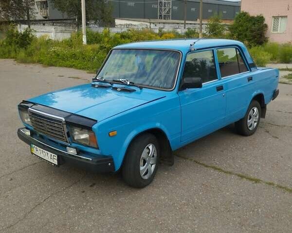 Синий ВАЗ 2107, объемом двигателя 1.45 л и пробегом 128 тыс. км за 1000 $, фото 1 на Automoto.ua