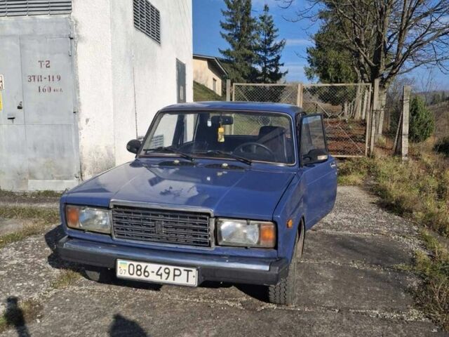 Синий ВАЗ 2107, объемом двигателя 1.5 л и пробегом 77 тыс. км за 1612 $, фото 1 на Automoto.ua
