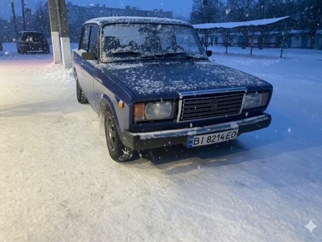 Синій ВАЗ 2107, об'ємом двигуна 1.5 л та пробігом 54 тис. км за 1211 $, фото 1 на Automoto.ua