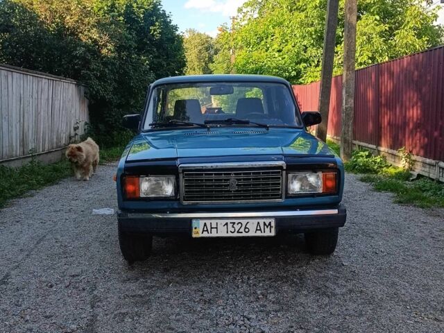 Синий ВАЗ 2107, объемом двигателя 1.5 л и пробегом 80 тыс. км за 1050 $, фото 1 на Automoto.ua