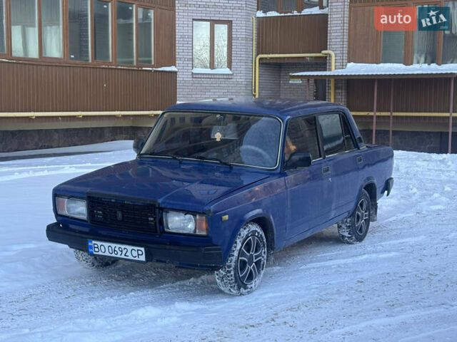 Синий ВАЗ 2107, объемом двигателя 1.45 л и пробегом 195 тыс. км за 750 $, фото 1 на Automoto.ua