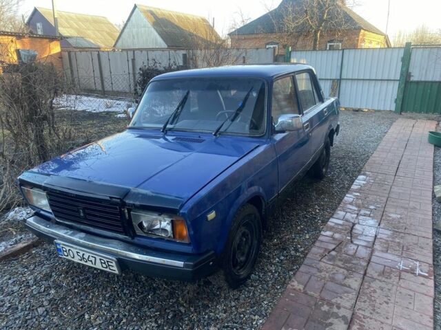 Синій ВАЗ 2107, об'ємом двигуна 1.5 л та пробігом 3 тис. км за 497 $, фото 1 на Automoto.ua