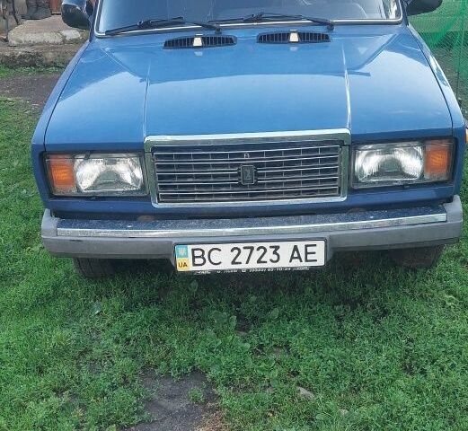 Синій ВАЗ 2107, об'ємом двигуна 1 л та пробігом 128 тис. км за 559 $, фото 1 на Automoto.ua