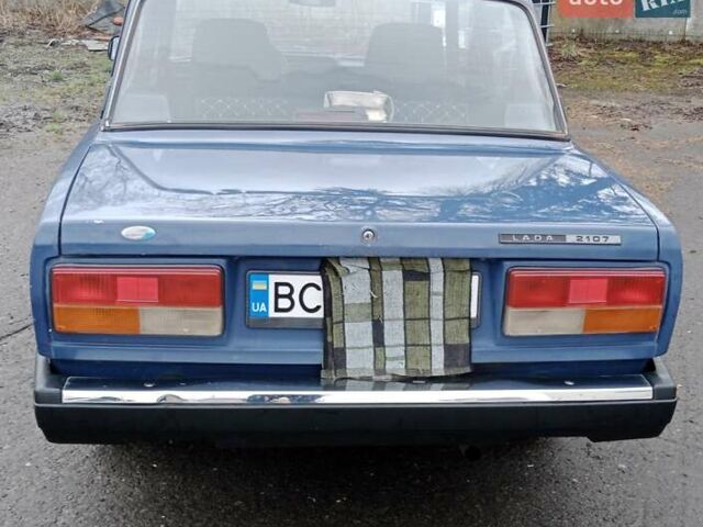 Синий ВАЗ 2107, объемом двигателя 1.5 л и пробегом 122 тыс. км за 1250 $, фото 1 на Automoto.ua