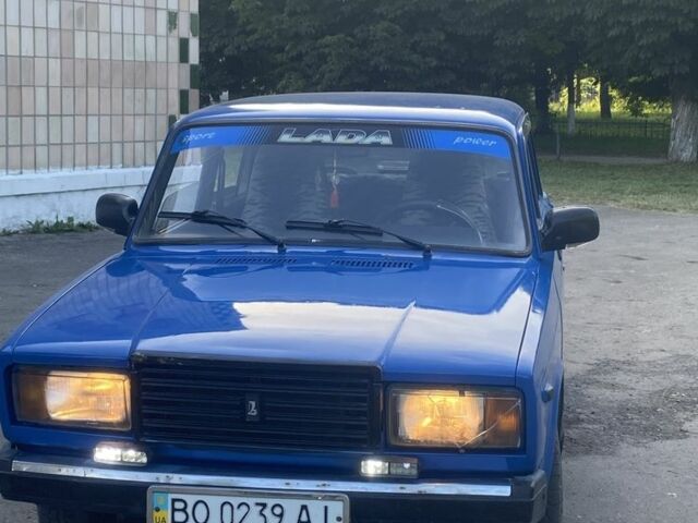 Синий ВАЗ 2107, объемом двигателя 1.5 л и пробегом 99 тыс. км за 1250 $, фото 1 на Automoto.ua