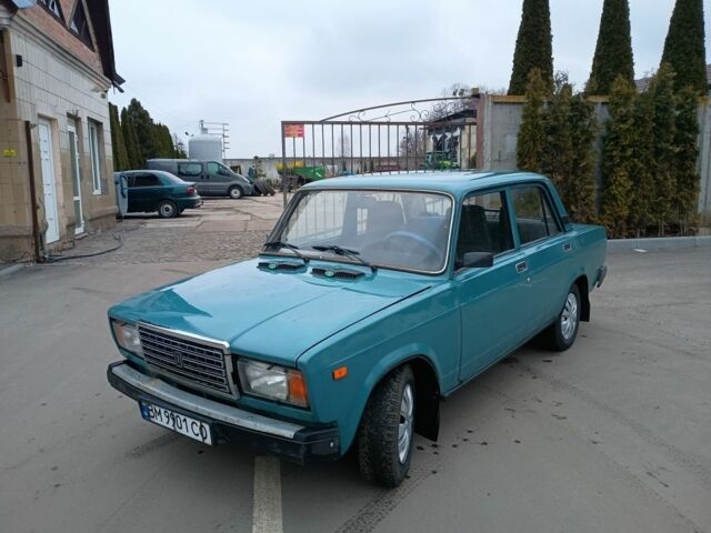 Синий ВАЗ 2107, объемом двигателя 1.5 л и пробегом 130 тыс. км за 999 $, фото 1 на Automoto.ua