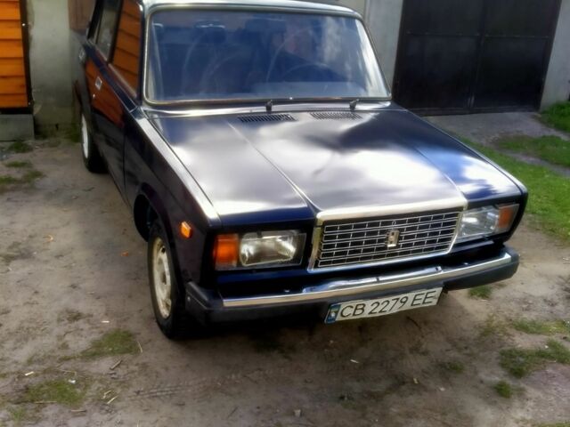 Синий ВАЗ 2107, объемом двигателя 1.5 л и пробегом 5 тыс. км за 1500 $, фото 1 на Automoto.ua