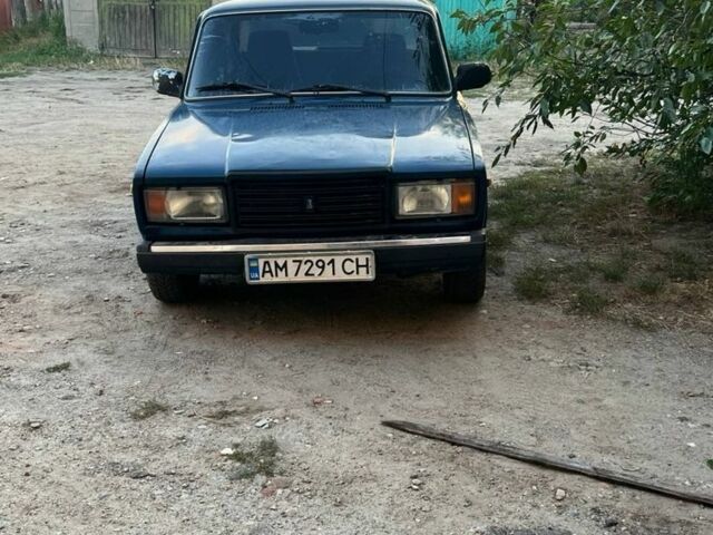 Синий ВАЗ 2107, объемом двигателя 1.5 л и пробегом 201 тыс. км за 602 $, фото 1 на Automoto.ua