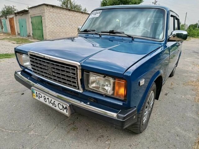 Синий ВАЗ 2107, объемом двигателя 1.5 л и пробегом 190 тыс. км за 1201 $, фото 1 на Automoto.ua