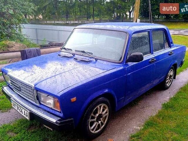 Синий ВАЗ 2107, объемом двигателя 1.5 л и пробегом 115 тыс. км за 650 $, фото 1 на Automoto.ua