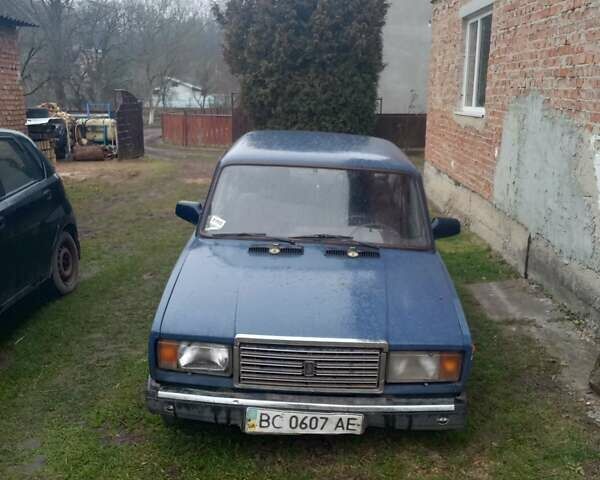 Синий ВАЗ 2107, объемом двигателя 1.5 л и пробегом 150 тыс. км за 450 $, фото 1 на Automoto.ua