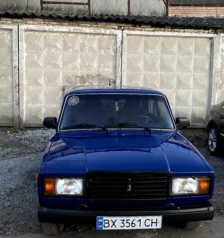 Синий ВАЗ 2107, объемом двигателя 1.45 л и пробегом 244 тыс. км за 1450 $, фото 1 на Automoto.ua
