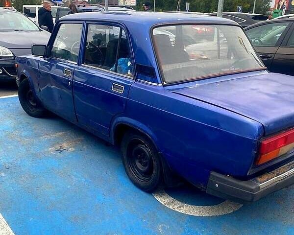 Синий ВАЗ 2107, объемом двигателя 1.5 л и пробегом 235 тыс. км за 600 $, фото 1 на Automoto.ua