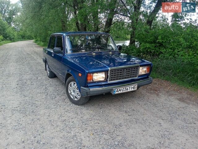 Синій ВАЗ 2107, об'ємом двигуна 1.45 л та пробігом 58 тис. км за 1599 $, фото 1 на Automoto.ua