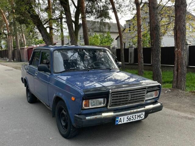 Синий ВАЗ 2107, объемом двигателя 1.5 л и пробегом 10 тыс. км за 615 $, фото 1 на Automoto.ua