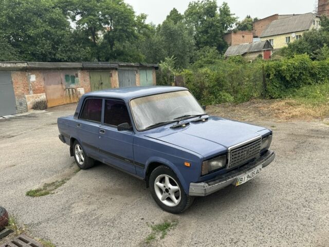Синий ВАЗ 2107, объемом двигателя 1.5 л и пробегом 200 тыс. км за 999 $, фото 1 на Automoto.ua
